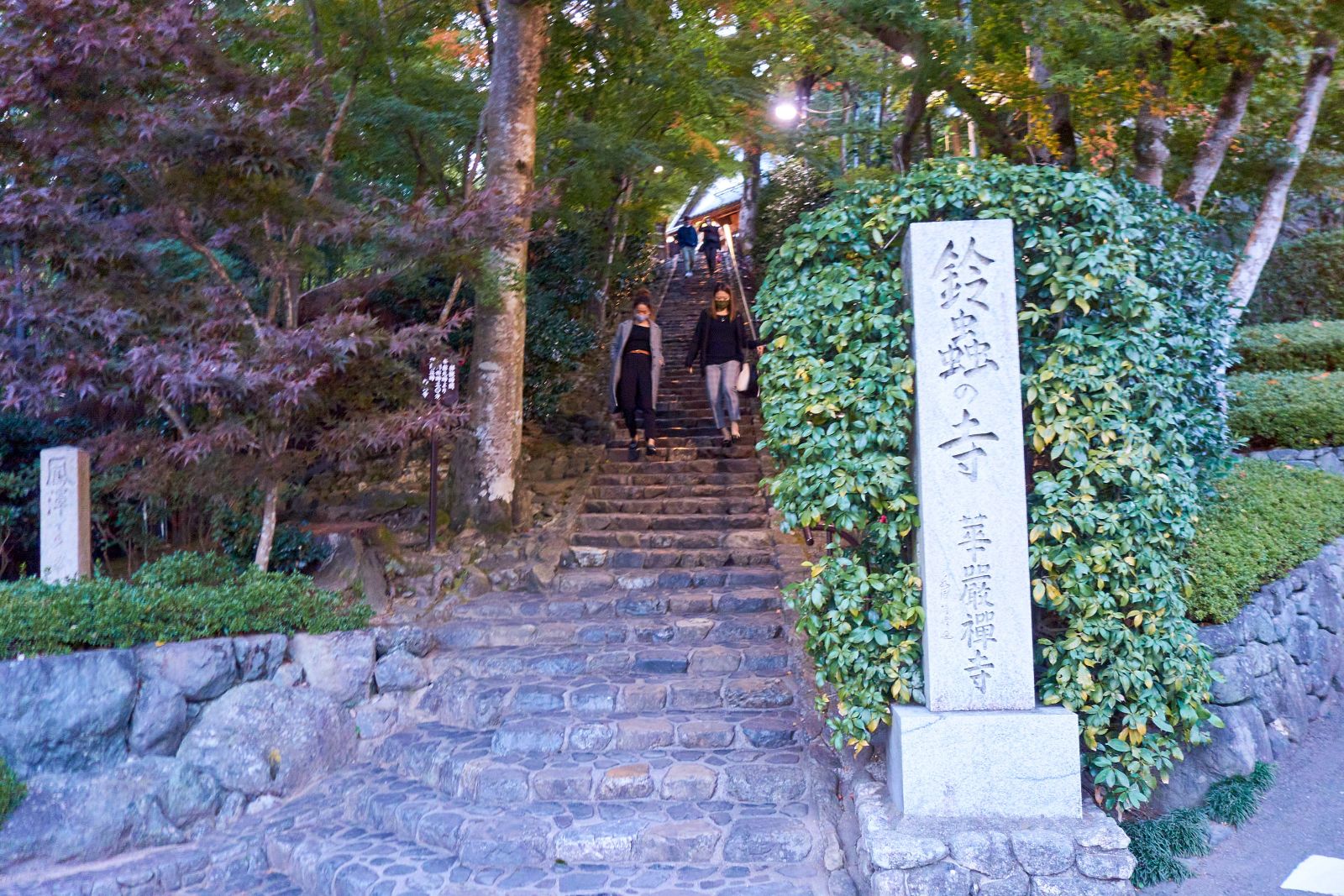 鈴虫寺 境内までの階段