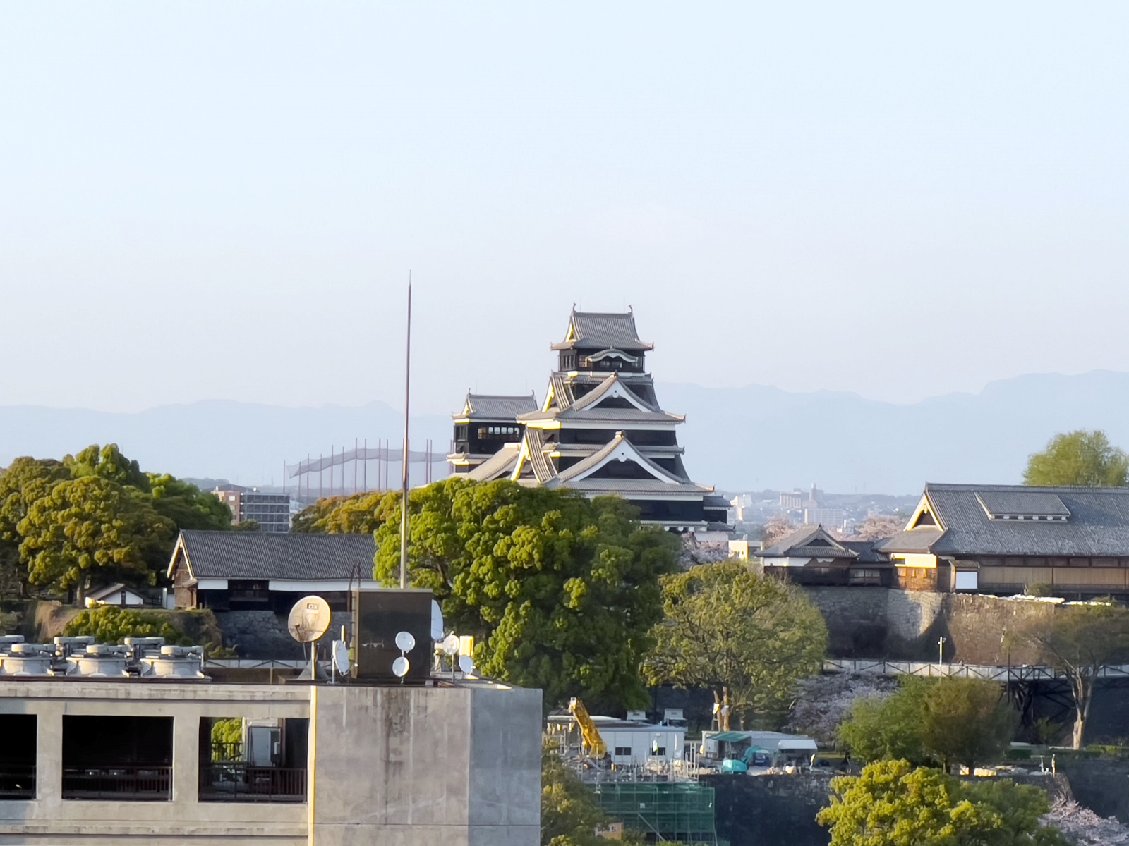 KOKO HOTEL Premier 熊本 客室から見えるの熊本城