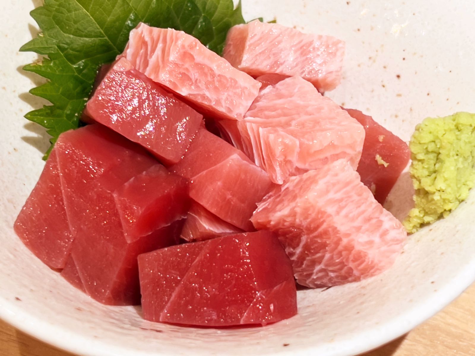 そば 俺のだし マグロぶつ